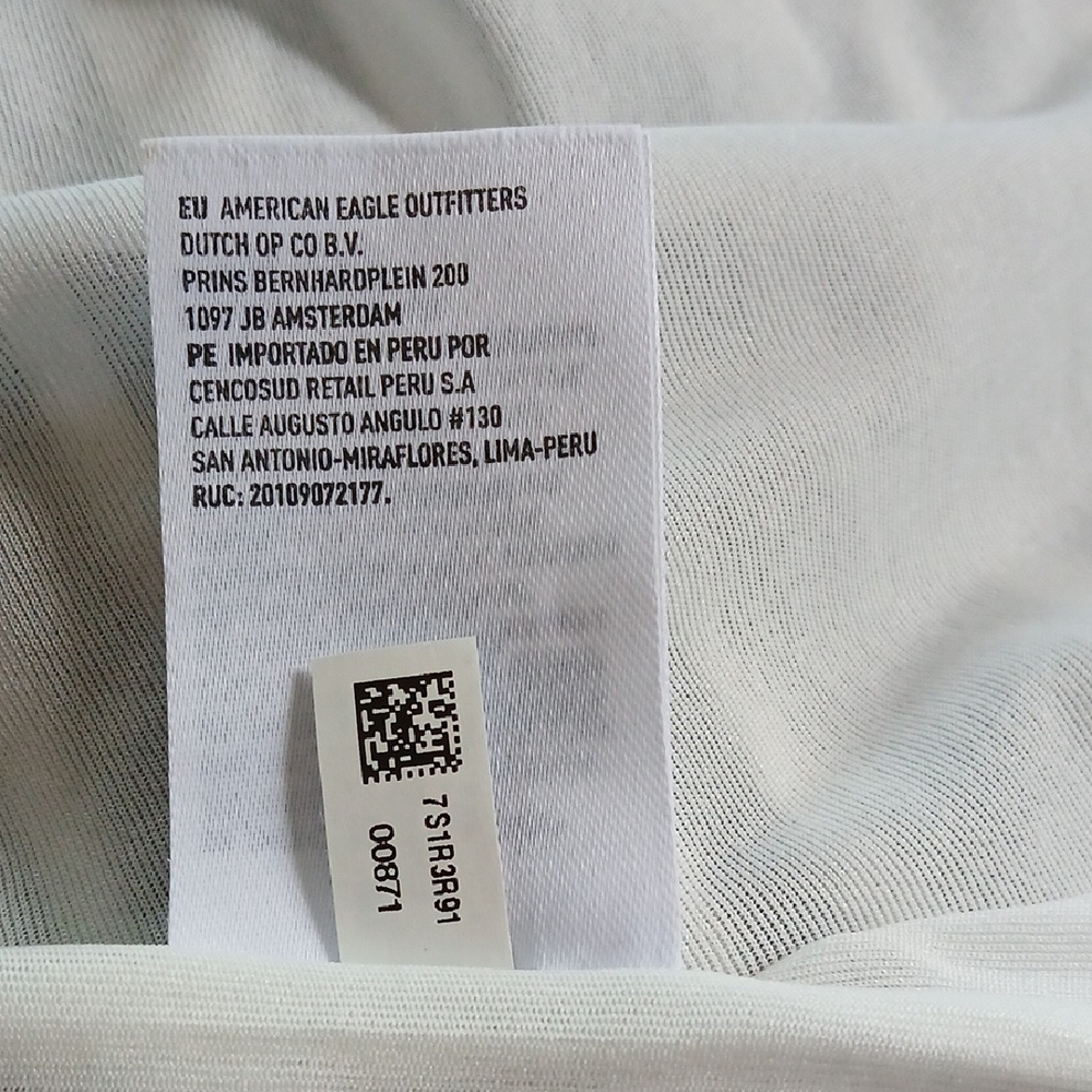 American Eagle Outfitters Navy and White Wide-Leg Pants‎ Sz XXS - Picture 8 of 8